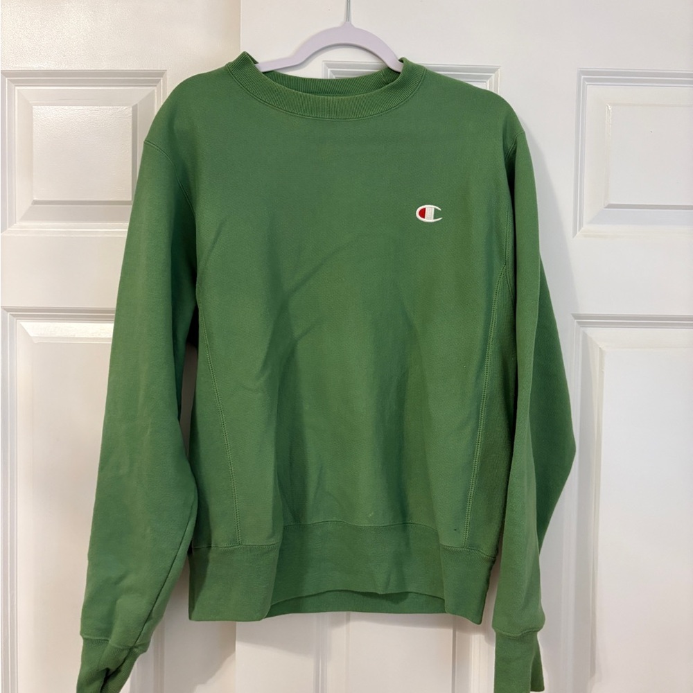 Champion Classic Green Crewneck